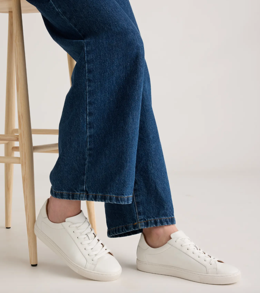 100% Leather Everyday Sneakerclean girl summer outfits